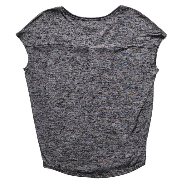 White House Black Market Dolman Jetsetter Tee women XXS Black Charcoal V Neck - Picture 4 of 8